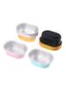 10Pcs 68ml Semi-Cured Cheese Packaging Box Oval Aluminium Foil Cups for Pudding Light Cheese Air Fryer Oven Safe