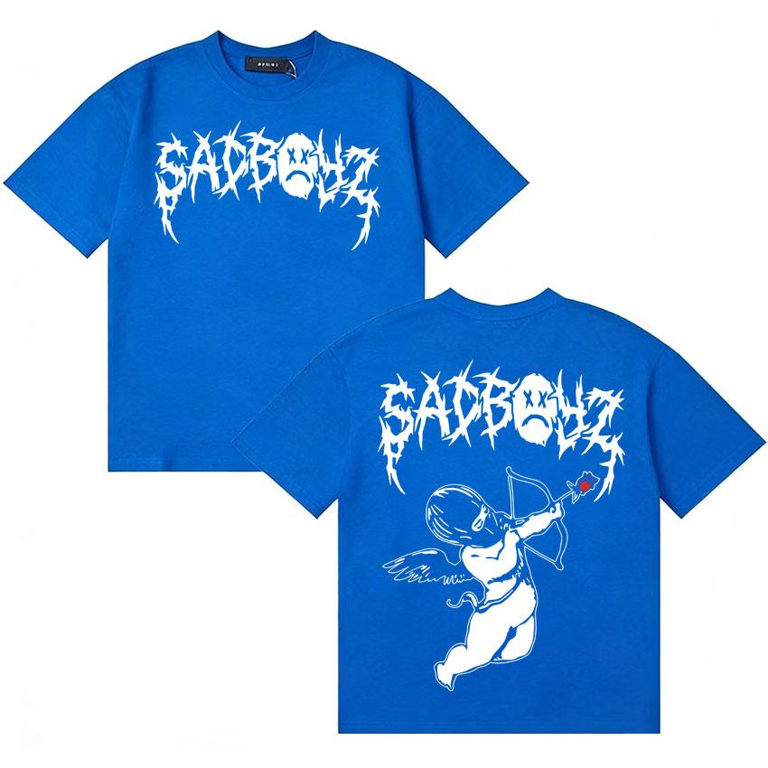 Rapper Junior H Sad Boyz Ya No Quiero Nada T Shirt Unisex Women Fashion Short Sleeve Double Sided Print Pop Oversized Tee Teenagers