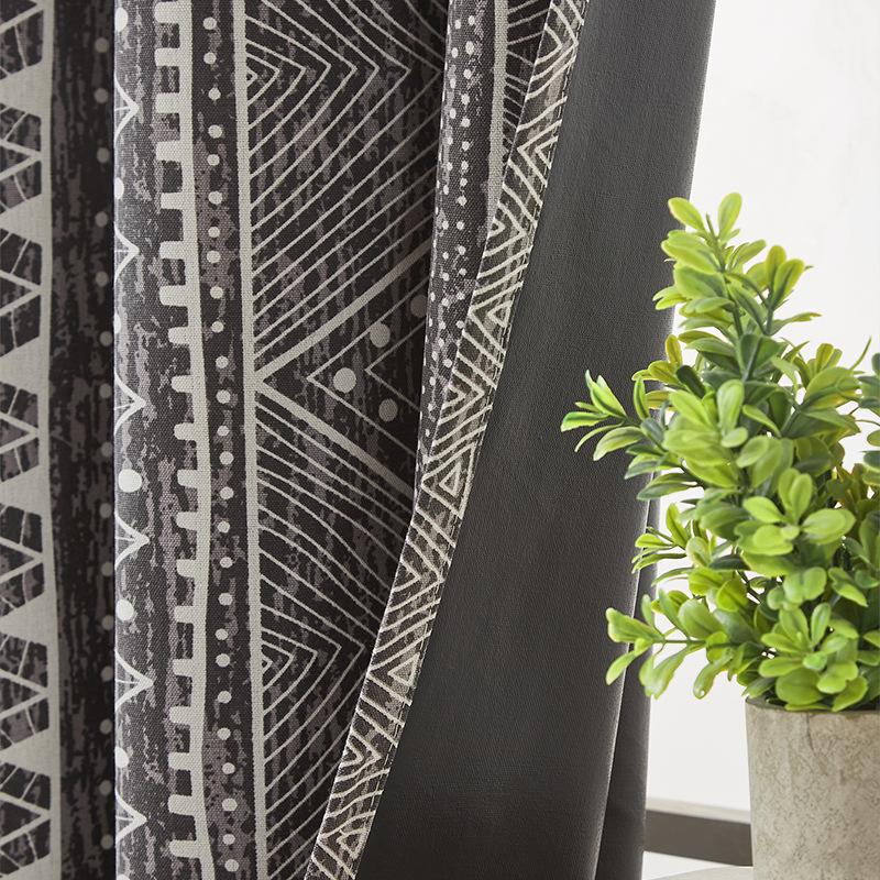 Full Blackout Curtains, High-Grade Environmentally Friendly Coating, British-American Small Fresh Curtains, Floral Punching