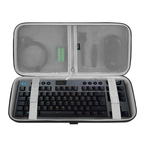 Geekria Keyboard Case, 87-Key Compatible with Logitech G PRO/G913 TKL Wireless Gaming Keyboard, Tenkeyless, Wireless Keyboard Storage Case