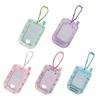 Acrylic Mini Card Holder Cute Cartoon Phone Badge for ID Photos Keychain Display Hard Protective Sleeve for School Office & Collectibles
