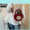 Adorable Sweet Hello Kitty Red Apple Design Mini Shoulder Bag For School And Outings