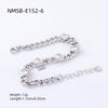 New Diamond-encrusted Exquisite and Compact Titanium Steel Bracelet Fashionable Light Luxury High-end Stainless Steel Non-fading Jewelry Women