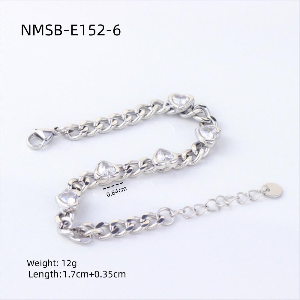 New Diamond-encrusted Exquisite and Compact Titanium Steel Bracelet Fashionable Light Luxury High-end Stainless Steel Non-fading Jewelry Women