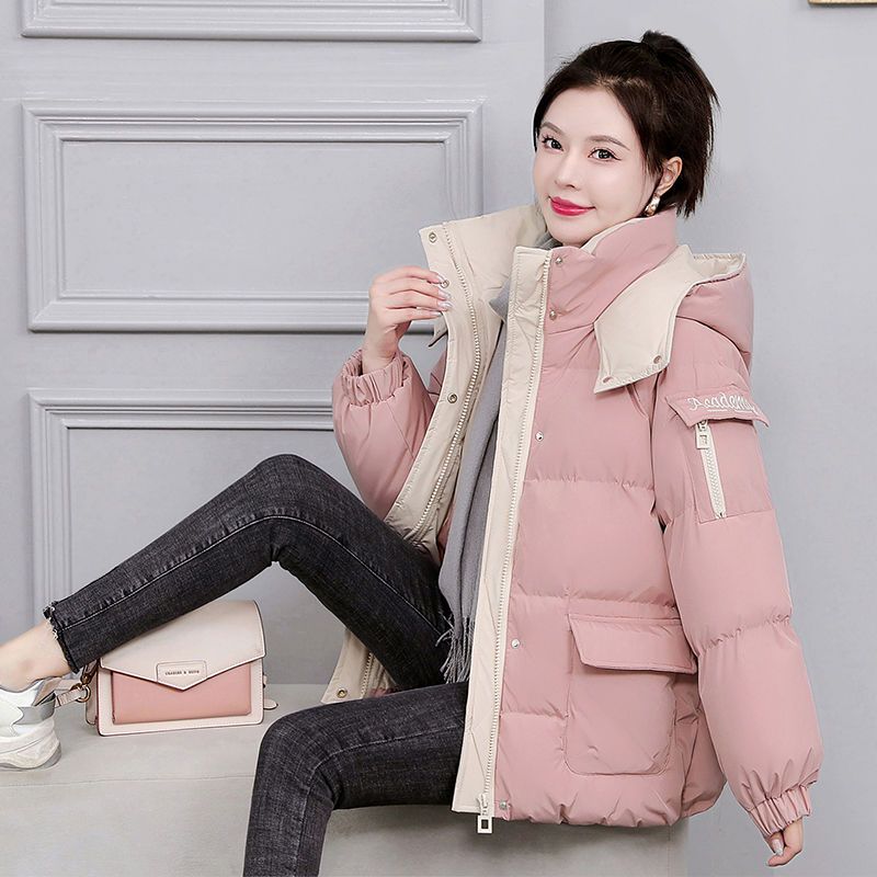 Autumn Winter Parkas Jacket Women's New Korean Loose Down Cotton Coat Female Hooded Thicken Warm Padded Casual Overcoat Ladies Tops