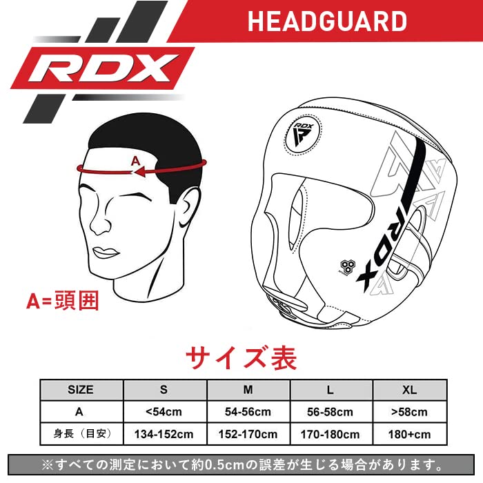 RDX Boxing MMA Training Helmet with Adjustable Kara Muay Thai Headgear for Martial and Taekwondo Headgear, Pads, Kickboxing, Sparring, Arts, Karate,
