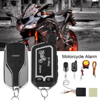 12V Motorcycle Warning System 125db 2Way Alarm Protection With Remote Controller Ebike Electric Bicycle Motorbike Security Alert