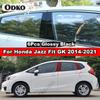 6Pcs Car Window Door Column B C D BC Pillar Post Cover Trim for Honda Jazz Fit GD GE GK GS GR 2001- Mirror Effect PC Sticker