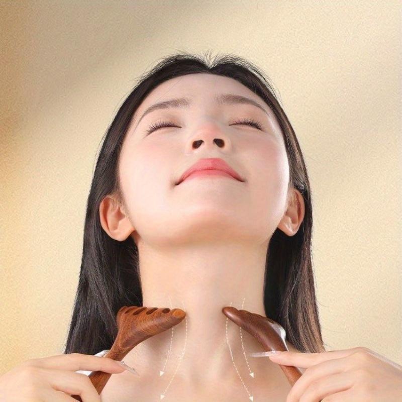 2pcs Deer Horn Massage Combs - Scalp & Neck Massager, Pressure Point Stimulation for Headache, Manual Tool for & Relaxation, Scalp Massager