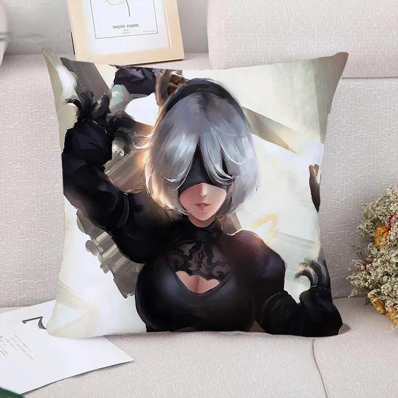 Decorative Pillow Covers for Sofa Nier Automata Cushion Cover Fall Decor Pillowcases Pillowcase Pilow Cases Pillows