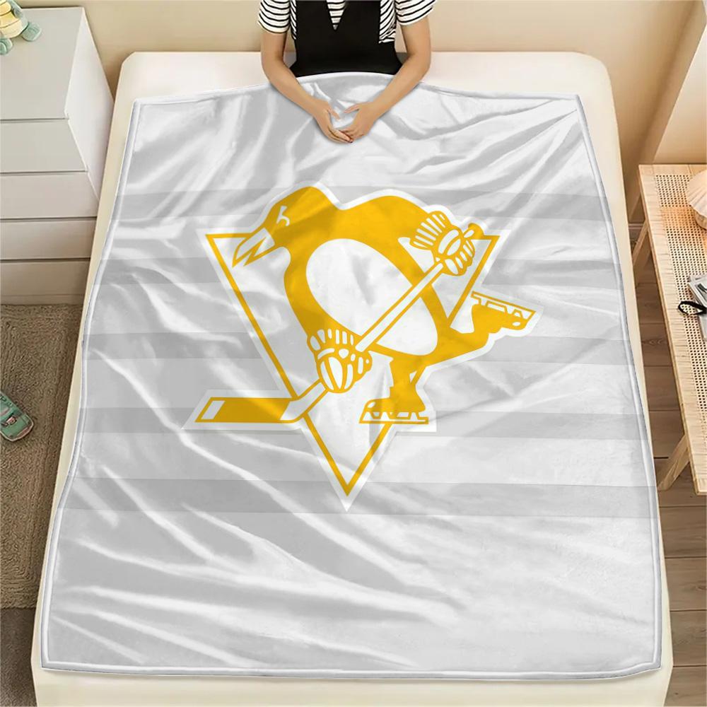 Pittsburgh Penguins Flannel Blanket, High quality Comfortable for All Seasons, Home Decor, Warmth and Comfort
