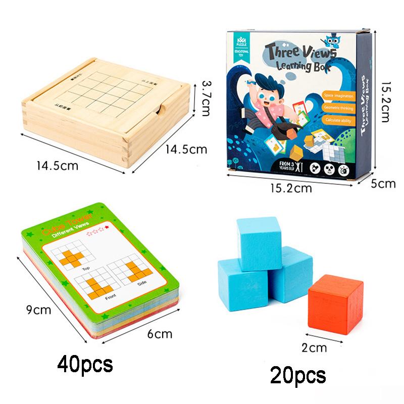 

Kid 3D Geometry Shape Mirror Projection Toy Montessori Teaching Tool Logic Space Thinking Game Kindergarten Learn Resources Toy