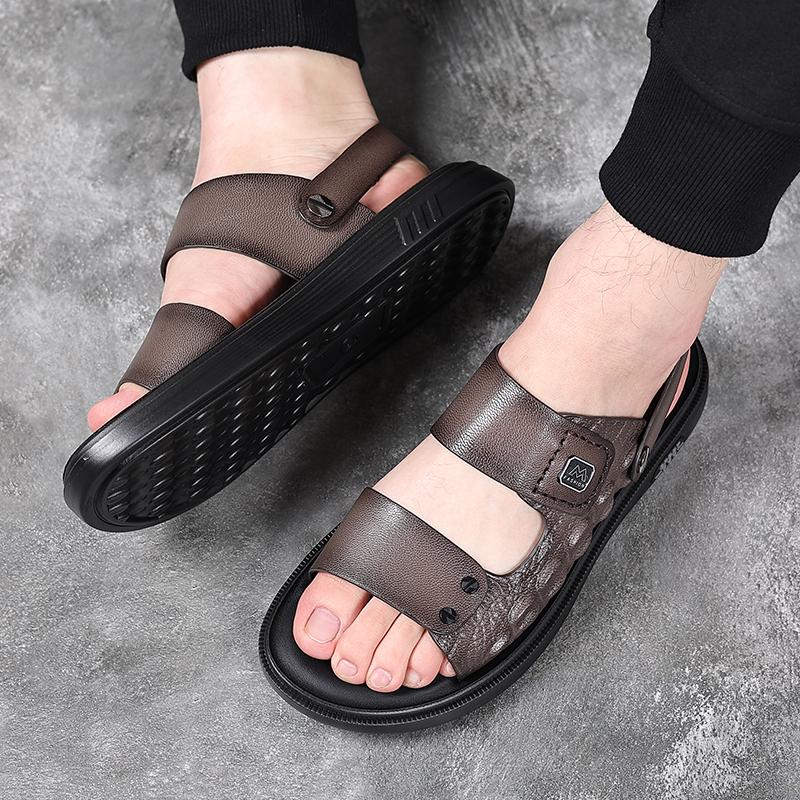 

Сандалии и тапочки для отдыха на открытом воздухе, удобные повседневные сандалии для мужчин, дизайнерского стиля, для пляжа, походов, для мужчин, для прогулок на открытом воздухе 44 коричневый