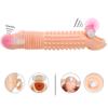 Vibrating Dick Sleeve Penis Enlargement Condoms Reusable Condoms Dildo Enhancer Sleeves Sex Toys For Men Delayed Ejaculation
