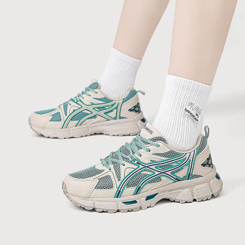 

Сетчатые туфли для пар, женские летние дышащие кроссовки на платформе, амортизирующие легкие модные кроссовки в стиле ретро 44