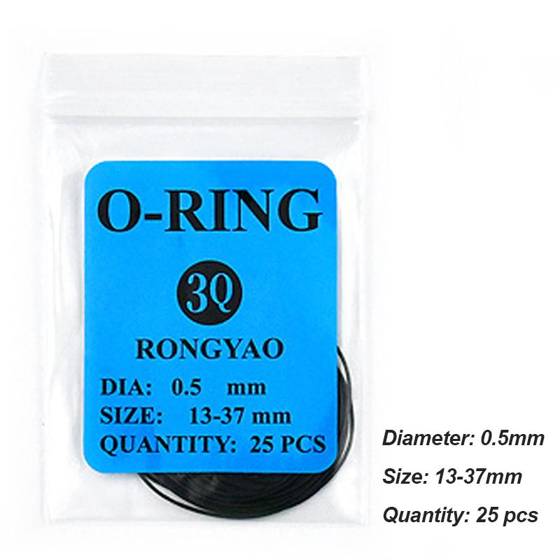 Watch Back Case Rubber Waterproof O-Ring Gasket Thickness 0.5mm/0.6mm O-Ring Seal Gasket Oil Watchmaker's Repair Care Tools