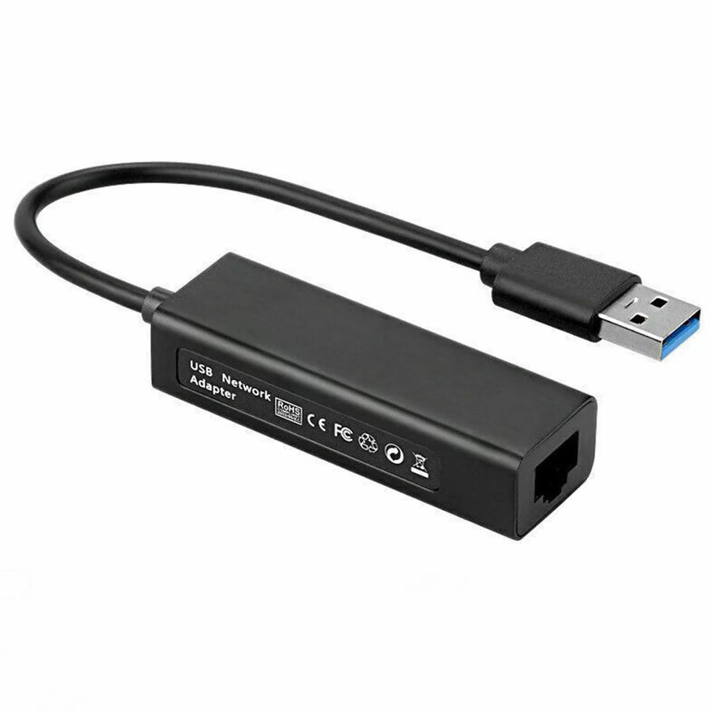 USB 3.0 Type A To Gigabit Ethernet Adapter, 1000M RJ45 Wired LAN Network Converter Compatible with Nintendo Switch/wii/wiiu,for Windows 11/10/8.1/8/XP