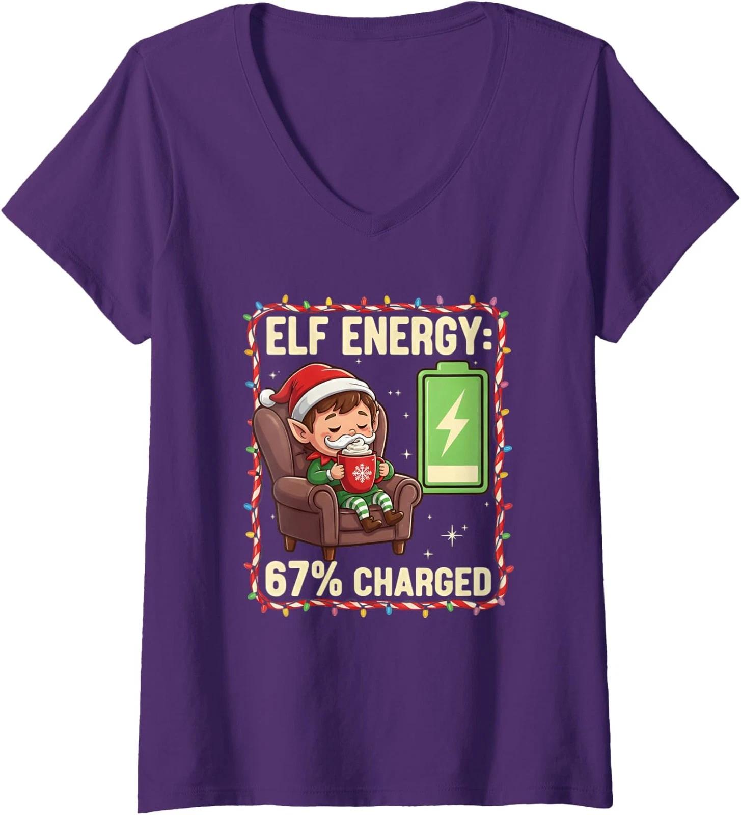 This is My It s Too Hot for Ugly Christmas Funny Xmas Ladies  V-Neck Tshirt L