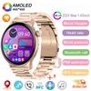 2025 Nové GPS Chytré hodinky Ženy Pravý AMOLED 466*466 HD Displej Sledování zdraví Sportovní NFC Hlas Bluetooth Volání Chytré hodinky Dámské
