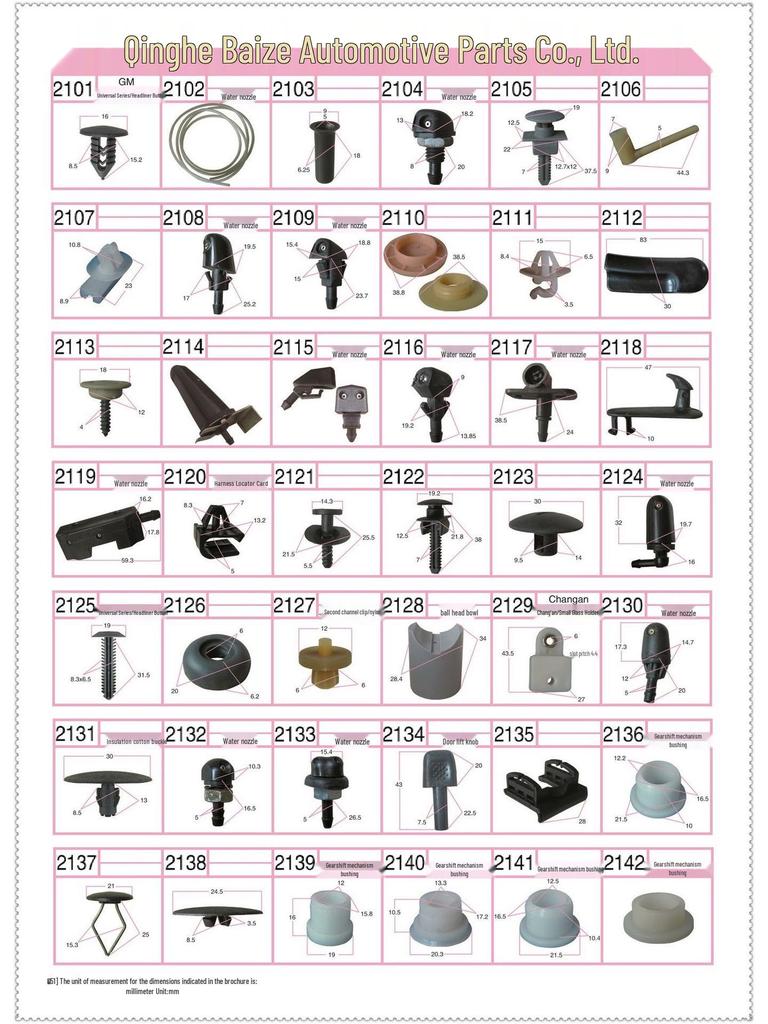 Dongfeng Heavy Vehicle Window Curtain Clip & Track Pulley.