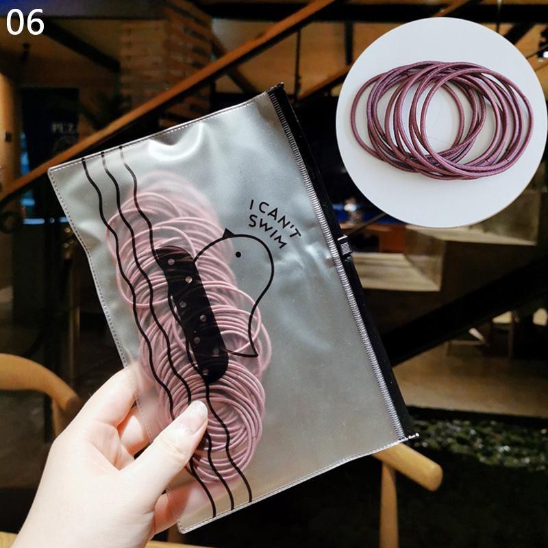 Women Hairstyle Rubber Bands Hairdressing Accessories Headwear Elastic Simple Fashion Tools One Size