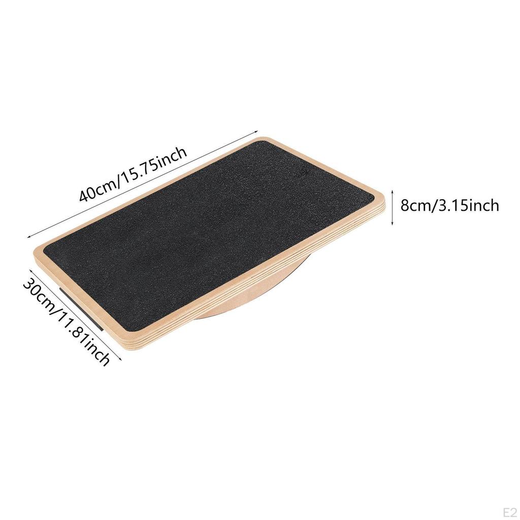 Wood Wobble Balance Board Core Training Portable Birthday Gift Non Slip Trainer
