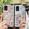 Cartoon Phone Holder Phone Case For UMIDIGI Bison GT2/GT2 Pro Fashion Design Silicone Ring Wrist Strap Dirt-resistant
