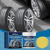 Car Tire Maintenance Cream Tire Maintenance Wheel Decontamination Brightening Rust Removal Tire Cleaner 100g*1, Sponge*1