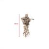 Bar Retrò Figura Bambola Chitarrista Donna Statua Ottone Vintage Modello Mini Figura Artigianale Ornamento da Scrivania Ufficio Decorazione Casa