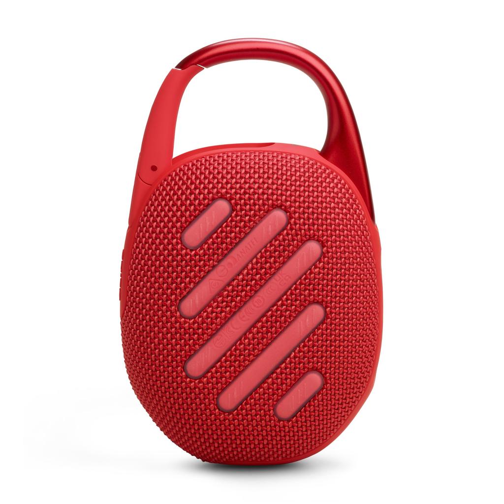 JBL CLIP5 Portable Bluetooth Speaker USB-C Charging IP67 Dustproof Waterproof Carabiner Passive Radiator Red