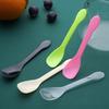 Party Cutlery 100Pcs 5 Colors Disposable Mini Plastic Spoon Ice Cream Dessert Scoop Family Soup Spoons Cute Tasting Great Tools