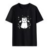 Black t-shirt women's 2025 new summer cotton loose American half-sleeve t-shirt niche chic top