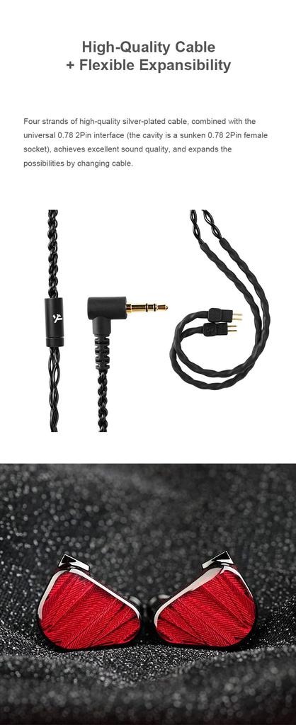 TRUTHEAR x Crinacle Dual Dynamic Kopfhörer ZERORED In-Ear