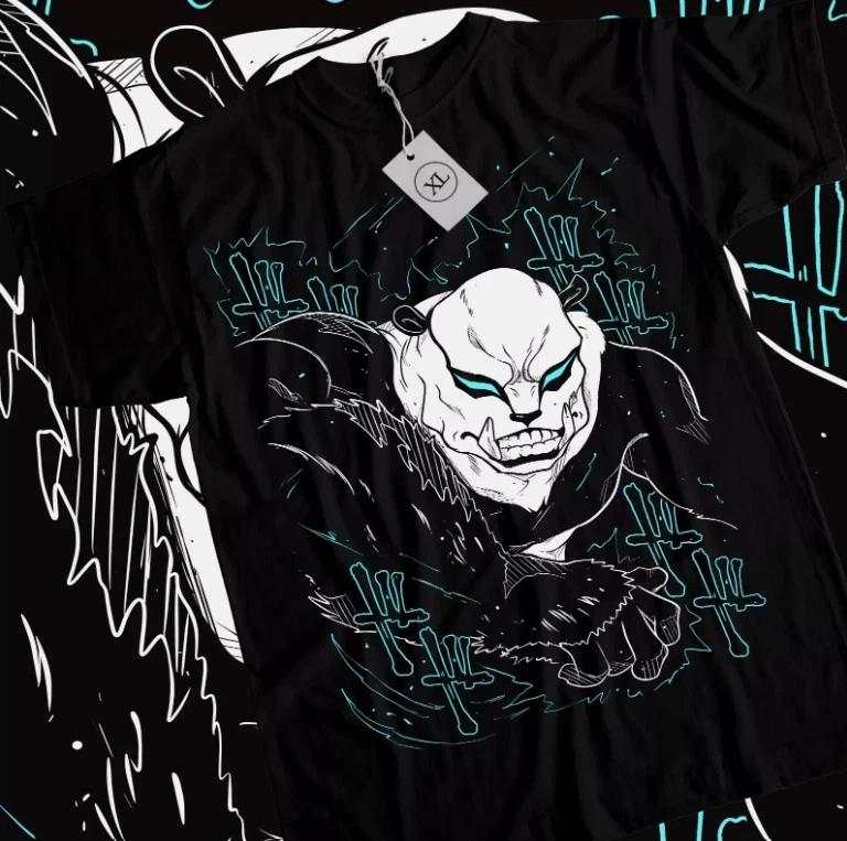 Anime Panda Jujutsu Kaisen Black TShirt S