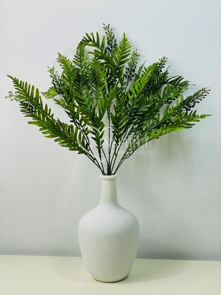 Fern with Inflorescences - Bouquet of Fern Leaves Real Touch 60 Cm