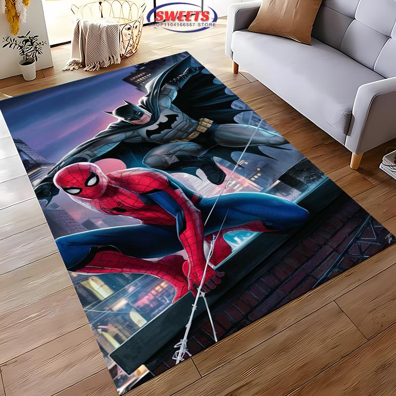 Koberec s motivem Batmana DC č. 5 Nové vydání!Protiskluzová Zvuková Izolace, Koberec do Obývacího Pokoje, Dětské Ložnice, Kancelářských Prostor, Odolná Rohož