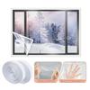 1 Set Versatile Window Heat Insulation Film Shrink Film Thermal Solution Indoor Windproof Warm Films Window Shrink Film