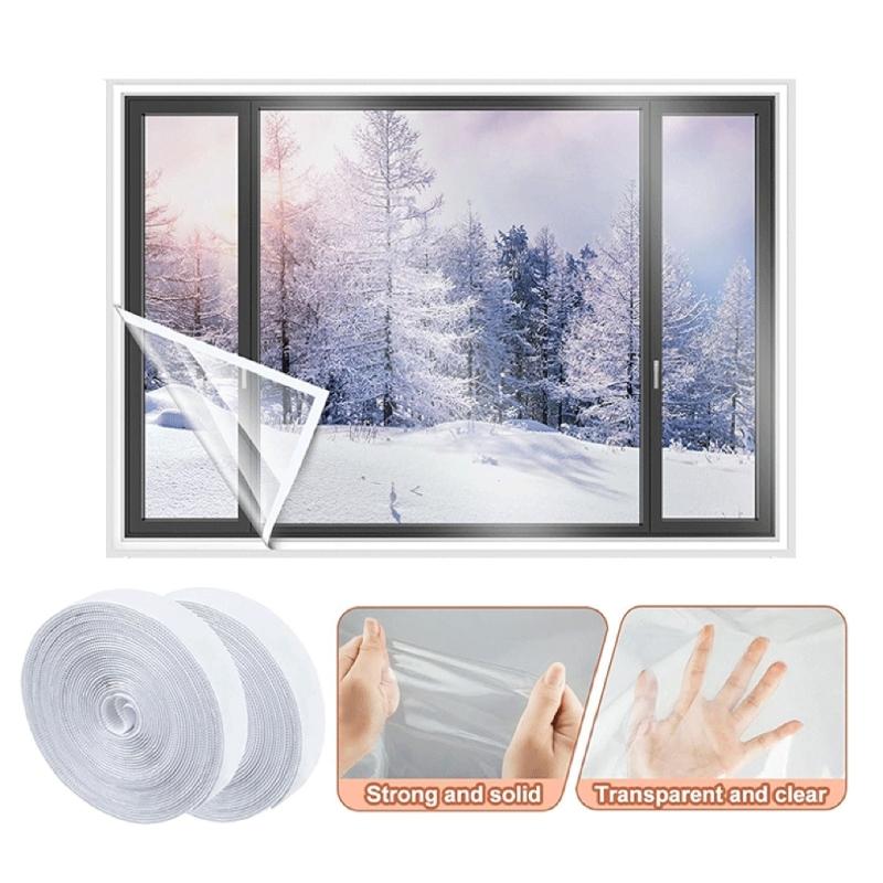 1 Set Versatile Window Heat Insulation Film Shrink Film Thermal Solution Indoor Windproof Warm Films Window Shrink Film
