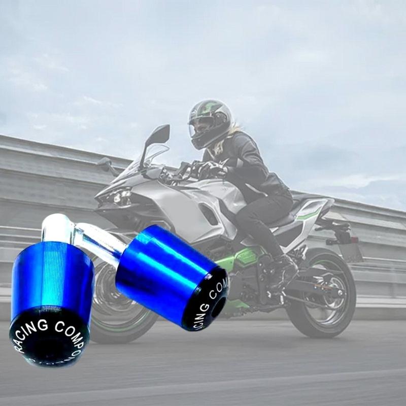 Universal Motorcycle Handlebar End Plugs Non Slip Surfaces High Effect Resistance Aluminum Weather Resistant Handle Plugs