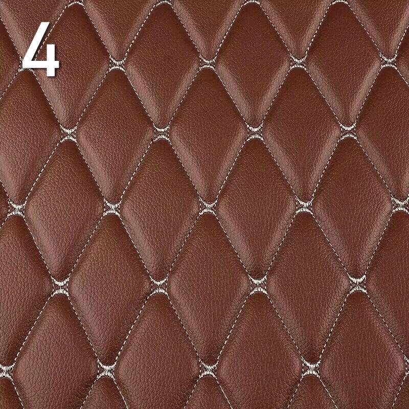100X158Cm Pvc Faux Leather Fabric Synthetic for Sewing Bag Shoes Sofa Car Sponge Quilted Embroidered Car Interior Material Trims