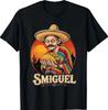 Maglietta Divertente Smiguel Sombrero Messicano Mashup Cultura Messicana