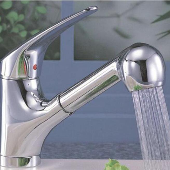 Electroplate Home Faucet Spray Sink Chrome Sprayer Shower Bathroom Accessories