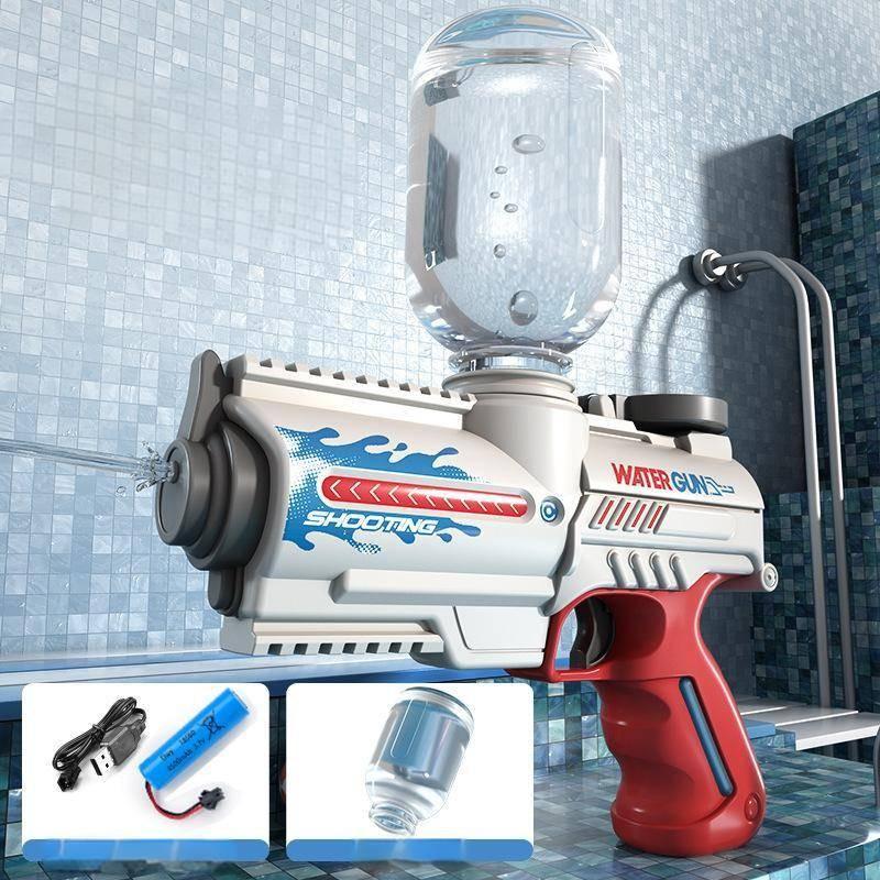 

Пистолет Электрический Водяной Детский Спрей Большая Емкость Высокое Давление Мощный Фестивальный Игрушечный красный
