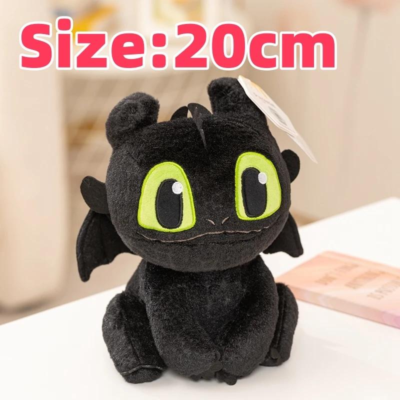 Potdemiel With Tag How To Train Your Dragon Plushies Stuffed Anime Night Fury Doll Plush Toy Cartoon Black Dragon Xmas Gifts