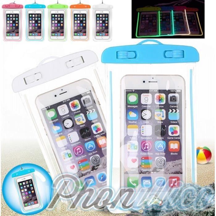 Coque Housse Universelle - Phonillico® - Blanc - Imperméable - Étanche - Compatible iPhone
