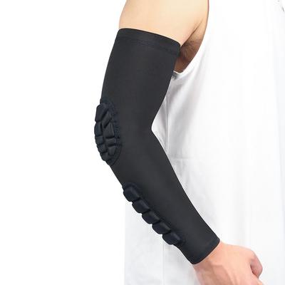Honeycomb Anti-Collision Compression Sports Elbow Pads For Men Women Basketball Volleyball Rugby Elbow Supports Arm Sleeves 1Pcs