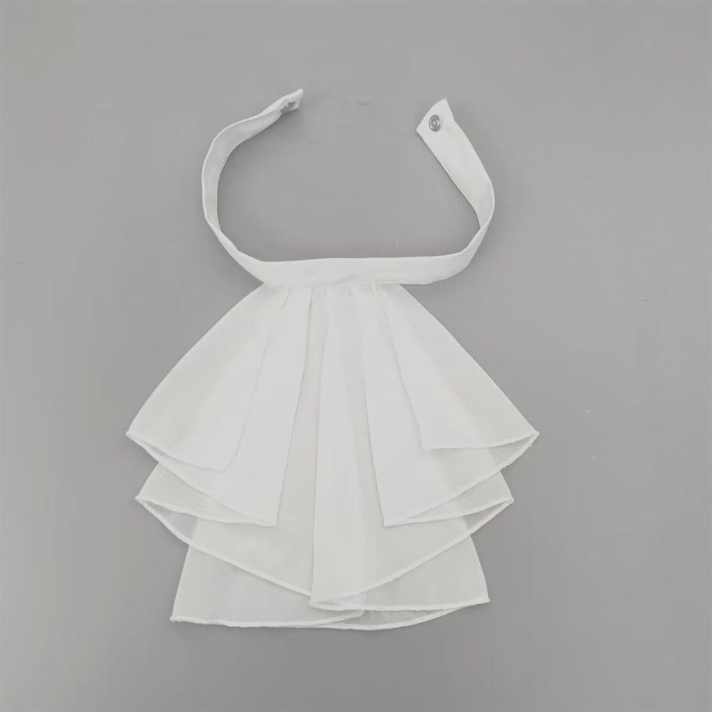 Elegant Chiffon Faux Collar Detachable Multilayer Ruff Collar Neckwear For Wedding Stage Performances Costume Parties