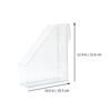 1 Set Clear Acrylic File Storage Rack Sturdy Desktop Document Holder Office Book Stand Organizer for Files Magazines Books