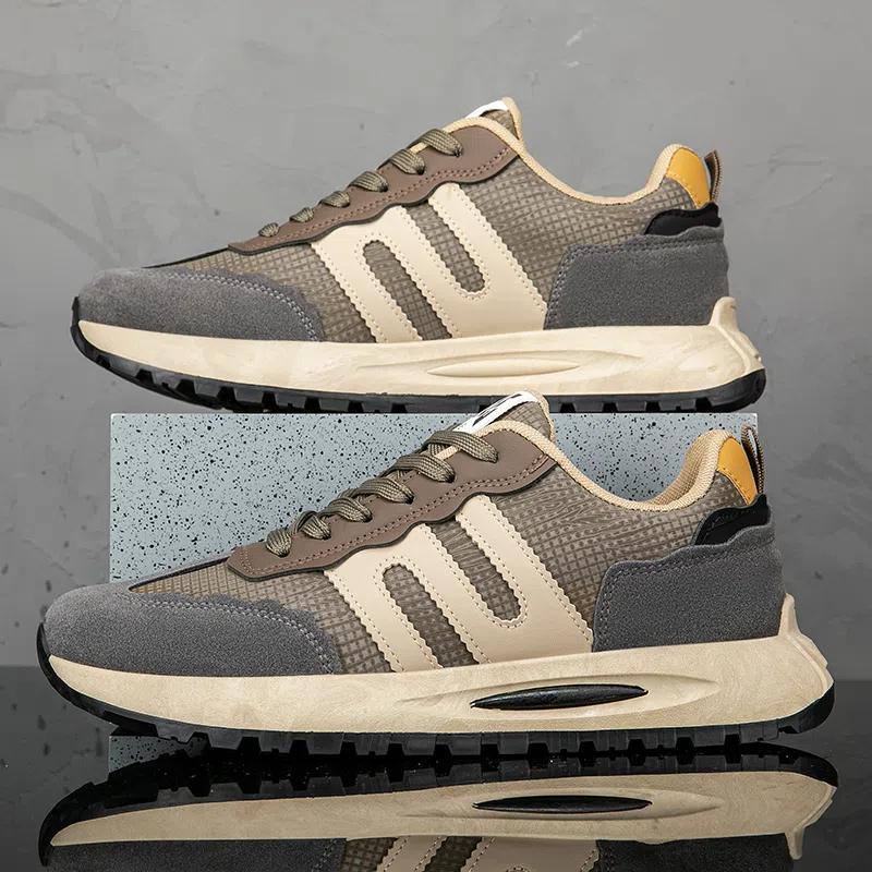 Fashion New Casual Sports Men's Shoes Autumn Fashionable British Style Soft Sneakers Trendy Running Shoes Vintage Versatile Casual Thick