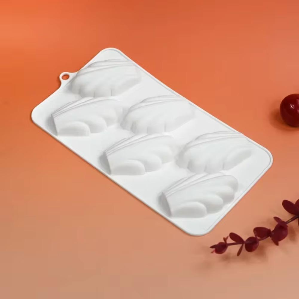 2pcs Silicone Mousse Mould 6 Hole Chocolate Mold Madeleine Cake Mold French Dessert